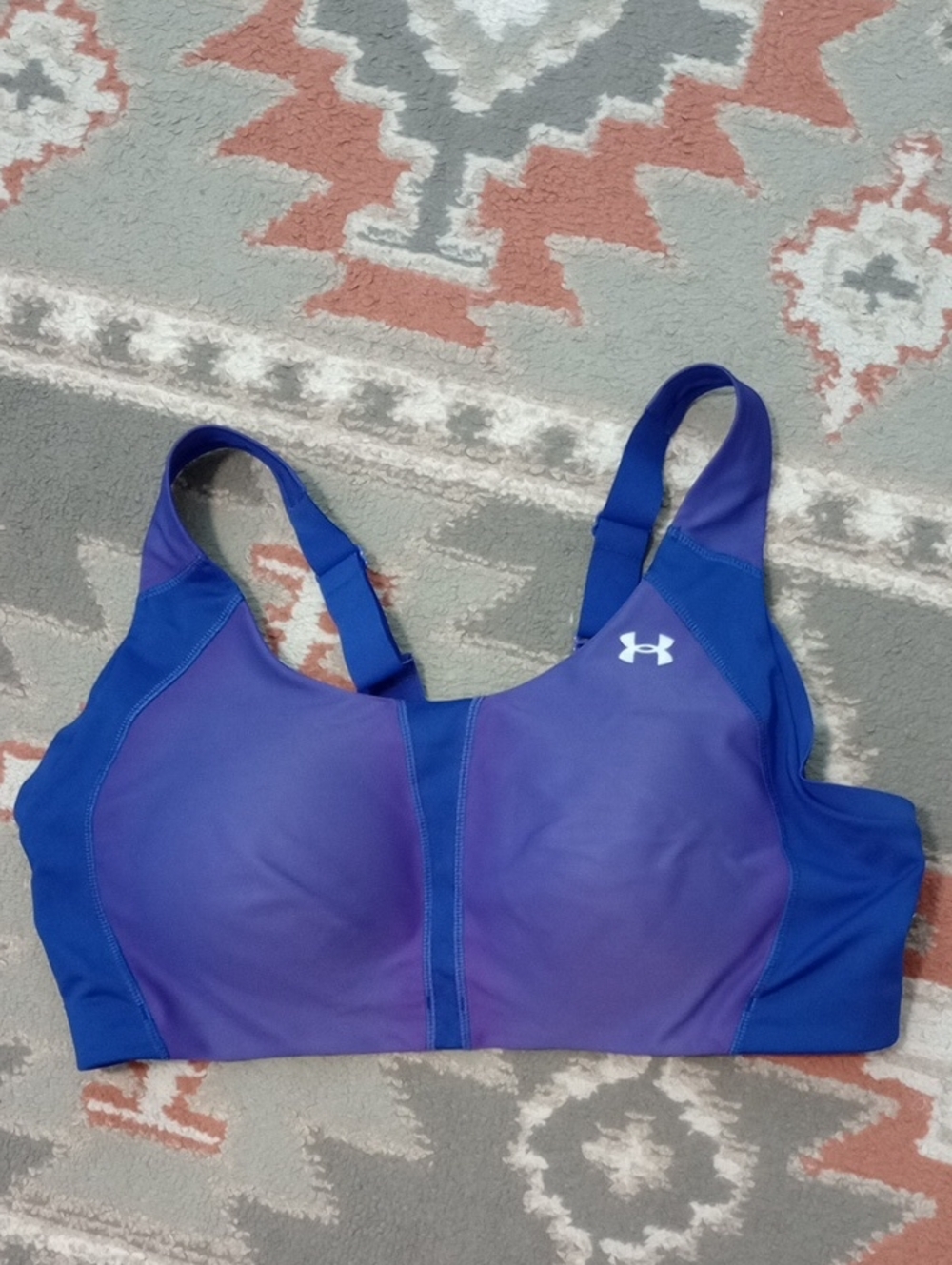 Under Armour Purple and Blue High-Support Sports Bra